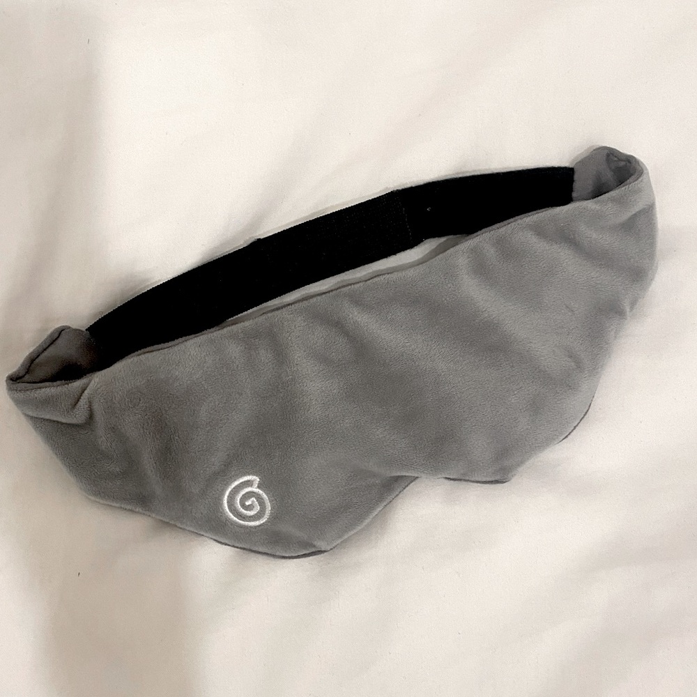 Gravity weighted sleep mask